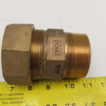 Legend 2" Bronze Compression x 2" NPT Male Pipe Connector Fitting