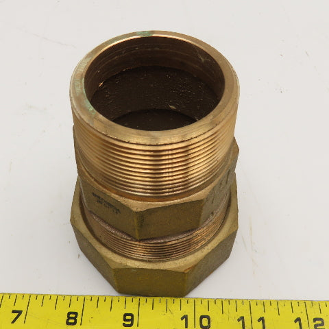 Legend 2" Bronze Compression x 2" NPT Male Pipe Connector Fitting