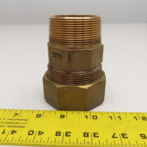Legend 2" Bronze Compression x 2" NPT Male Pipe Connector Fitting
