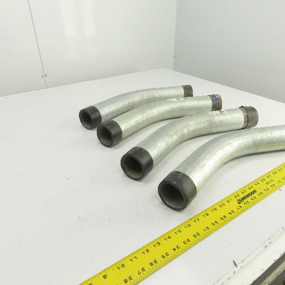 Picoma 2-1/2" 45° Degree Elbow Steel Galvanized Rigid Male x Male Lot Of 4