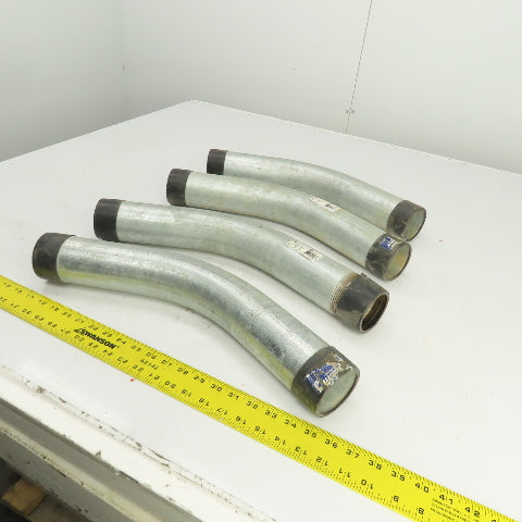 Picoma 2-1/2" 45° Degree Elbow Steel Galvanized Rigid Male x Male Lot Of 4
