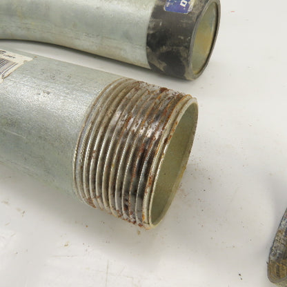 Picoma 2-1/2" 45° Degree Elbow Steel Galvanized Rigid Male x Male Lot Of 4