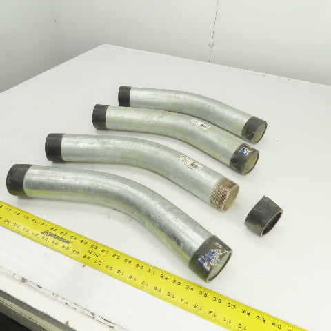 Picoma 2-1/2" 45° Degree Elbow Steel Galvanized Rigid Male x Male Lot Of 4