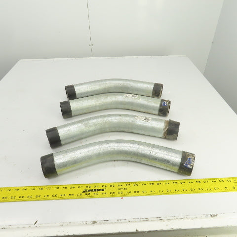 Picoma 2-1/2" 45° Degree Elbow Steel Galvanized Rigid Male x Male Lot Of 4