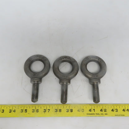 Chicago 27 5/8-11 x 2" Shoulder Style HD Forged Lifting Eye Bolt Lot of 3 USA