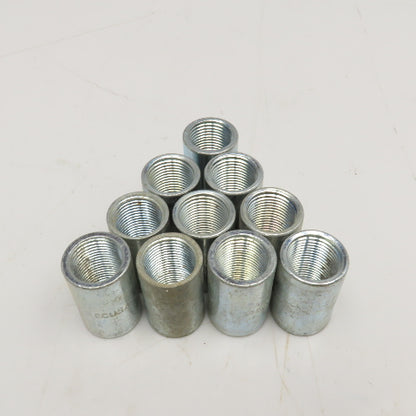 ECUSA-J 1/2" Steel Conduit Coupling Lot Of 10