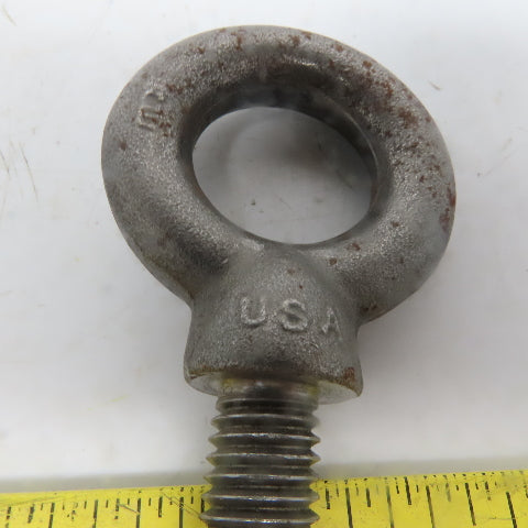 Domestic 5/8-11 x 2" Shoulder Style HD Forged Lifting Eye Bolt Lot of 3 USA