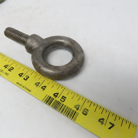 Domestic 5/8-11 x 2" Shoulder Style HD Forged Lifting Eye Bolt Lot of 3 USA