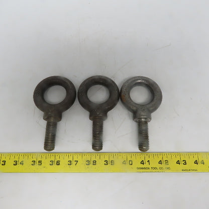 Domestic 5/8-11 x 2" Shoulder Style HD Forged Lifting Eye Bolt Lot of 3 USA
