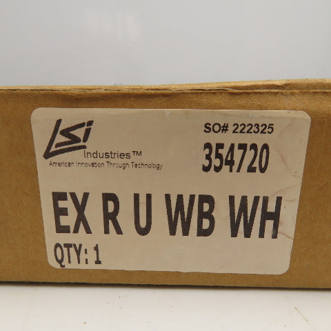 LSI EX-R-U-WB-WH 120/277V LED Emergency Exit Light 2 Sided Universal Mount