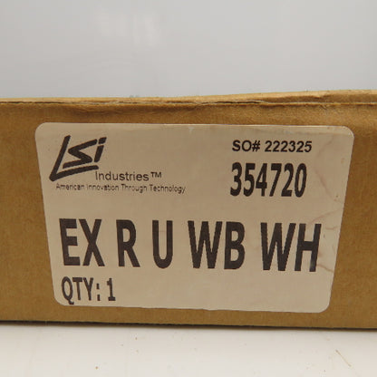 LSI EX-R-U-WB-WH 120/277V LED Emergency Exit Light 2 Sided Universal Mount