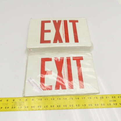 LSI EX-R-U-WB-WH 120/277V LED Emergency Exit Light 2 Sided Universal Mount