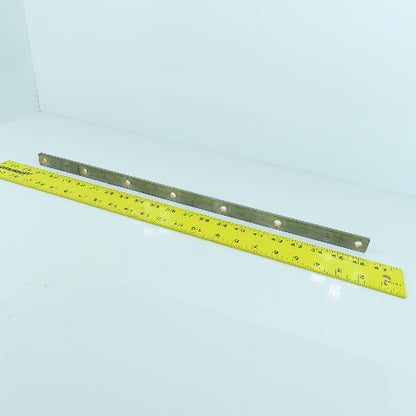 517mm L x 20mm W Heavy Duty Tin Coated Copper Ground Bar 3-1/8" Centers
