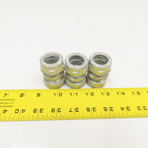 SCI 1/2" Heavy Duty Galvanized Compression Conduit Union Lot Of 3