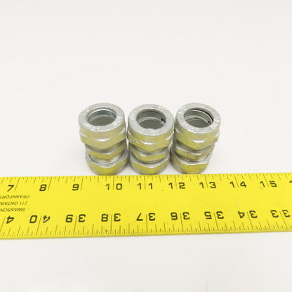 SCI 1/2" Heavy Duty Galvanized Compression Conduit Union Lot Of 3