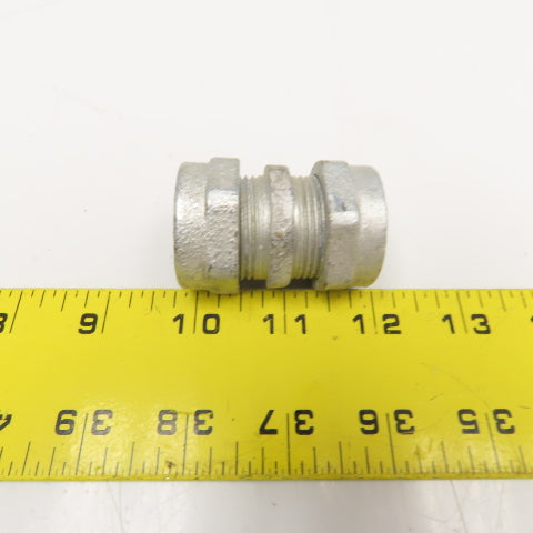 SCI 1/2" Heavy Duty Galvanized Compression Conduit Union Lot Of 3