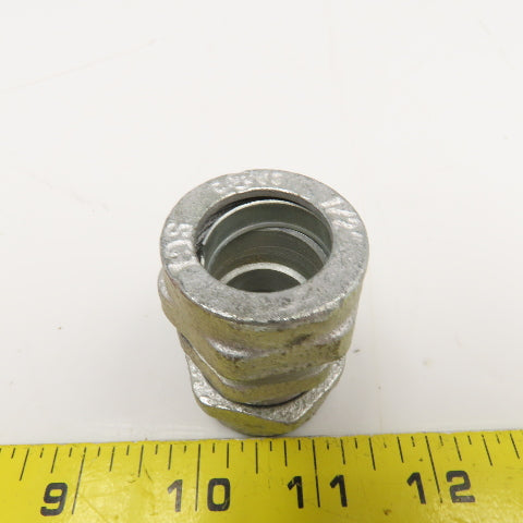 SCI 1/2" Heavy Duty Galvanized Compression Conduit Union Lot Of 3