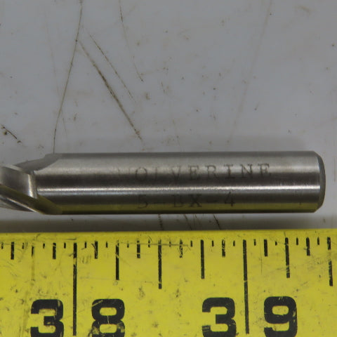 Wolverine 5-BX-4 5° Tapered HSS End Mill USA 3-3/4" OAL 1-1/8" Loc USA