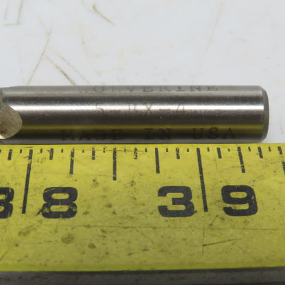 Wolverine 5-BX-4 5° Tapered HSS End Mill USA 3-3/4" OAL 1-1/8" Loc USA