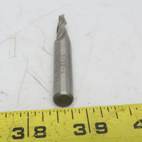 Wolverine 5-BX-4 5° Tapered HSS End Mill USA 3-3/4" OAL 1-1/8" Loc USA