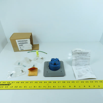 Hubbell L430R9 Blue Wall Mount Pin & Sleeve Receptacle 30A 250VAC 3PH