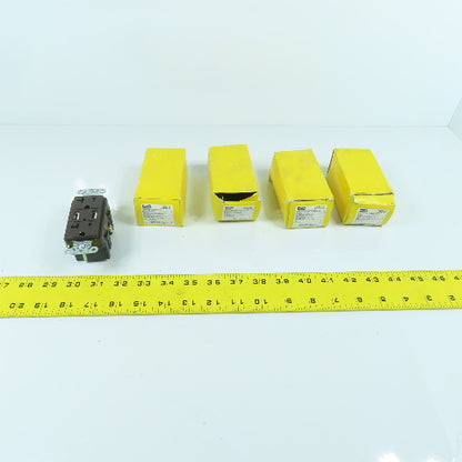 Hubbell USB20X2 20A 125V Duplex USB Charger Receptacle Lot Of 4