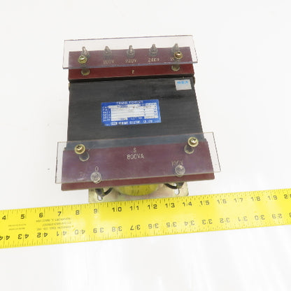 Nunome 200-220/240-260V Pri 50/60Hz 800VA 1Ph 100V Sec. Transformer Tested