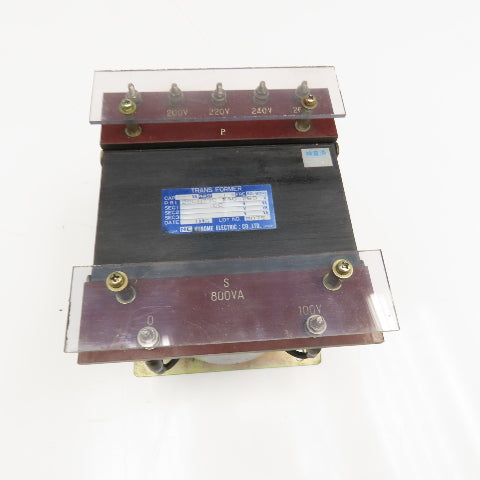 Nunome 200-220/240-260V Pri 50/60Hz 800VA 1Ph 100V Sec. Transformer Tested