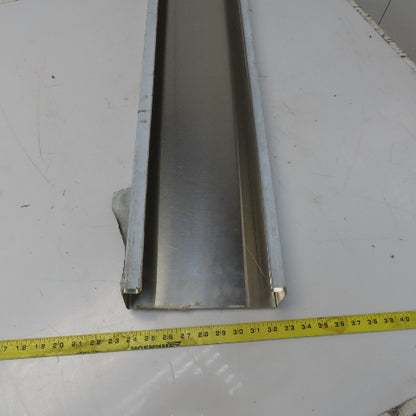 Brushed Stainless Steel Way Cover Trim Profile 3-1/4" x 8-1/2" x 60"