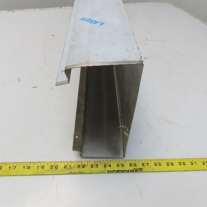 Brushed Stainless Steel Way Cover Trim Profile 3-1/4" x 8-1/2" x 60"