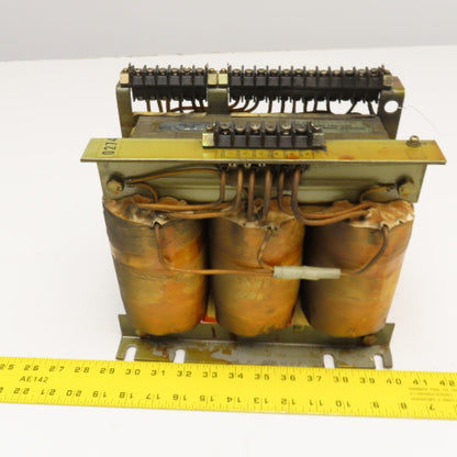 Shikoku A80L-0001-0274 200-220V Pri 5kVA 185/15V Sec. 3Ph Transformer Tested
