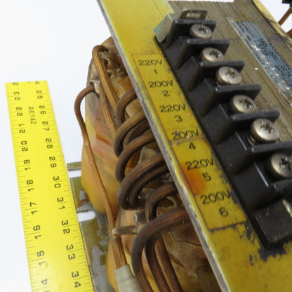 Shikoku A80L-0001-0274 200-220V Pri 5kVA 185/15V Sec. 3Ph Transformer Tested