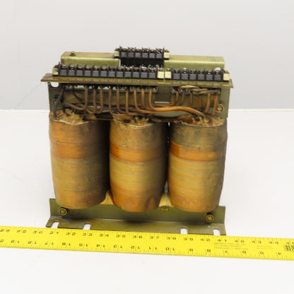 Shikoku A80L-0001-0274 200-220V Pri 5kVA 185/15V Sec. 3Ph Transformer Tested