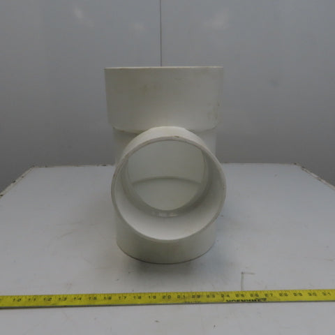 8 x 6 x 8 Tee PVC Pipe Fitting Schedule 40 Female Socket