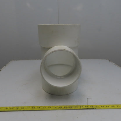 8 x 6 x 8 Tee PVC Pipe Fitting Schedule 40 Female Socket