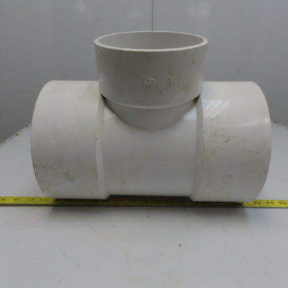 8 x 6 x 8 Tee PVC Pipe Fitting Schedule 40 Female Socket