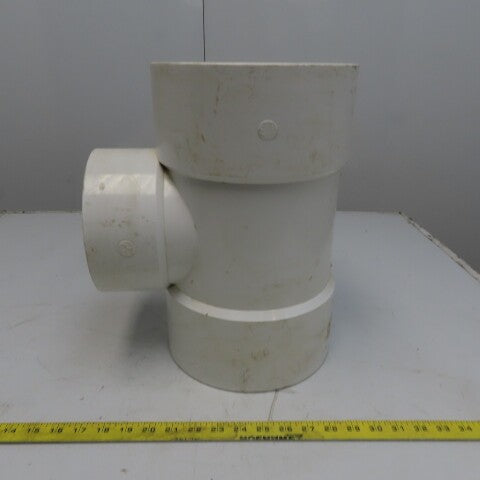8 x 6 x 8 Tee PVC Pipe Fitting Schedule 40 Female Socket