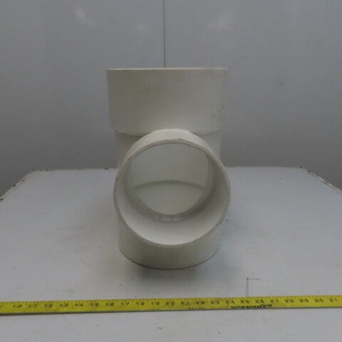 8 x 6 x 8 Tee PVC Pipe Fitting Schedule 40 Female Socket