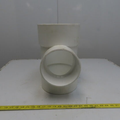 8 x 6 x 8 Tee PVC Pipe Fitting Schedule 40 Female Socket