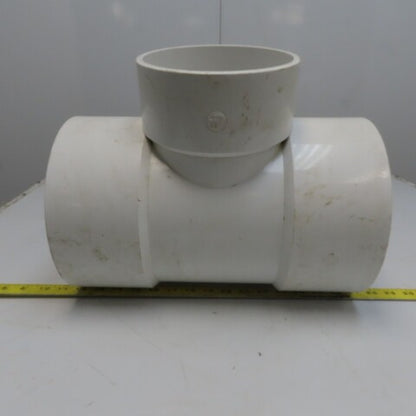 8 x 6 x 8 Tee PVC Pipe Fitting Schedule 40 Female Socket