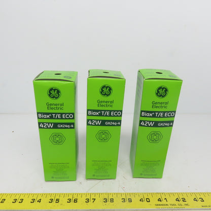 GE 97635 F42TBX/835/A/ECO 42 Watts 4 Pin Base Triple GX24-q4 Lot of 3
