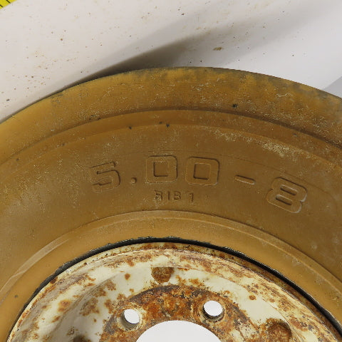 Nitco DuroSoft SRB Solid Cushion Tire & Rim 5.00-8 From Cushman Titan SOBR Lot/2