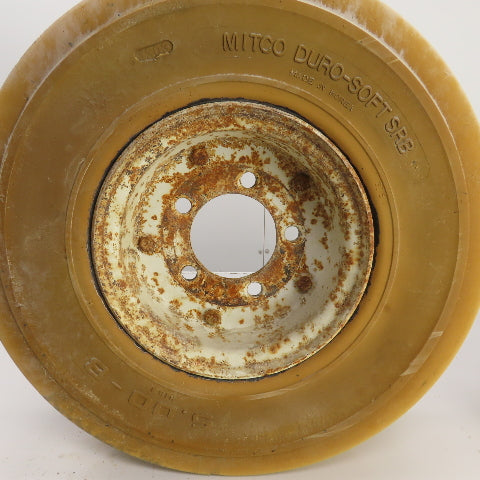 Nitco DuroSoft SRB Solid Cushion Tire & Rim 5.00-8 From Cushman Titan SOBR Lot/2