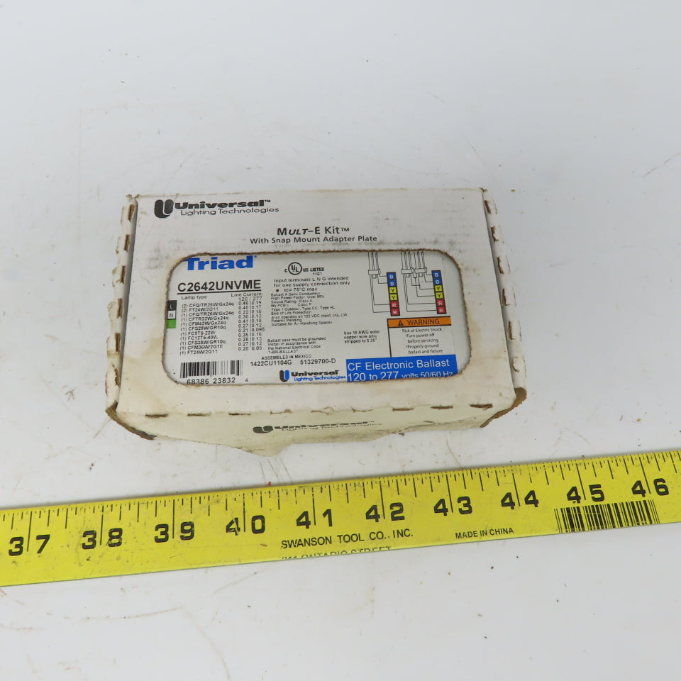 Triad C2642UNVME Compact Fluorescent CF Electronic Ballast 120/277 50/60Hz Lot/2