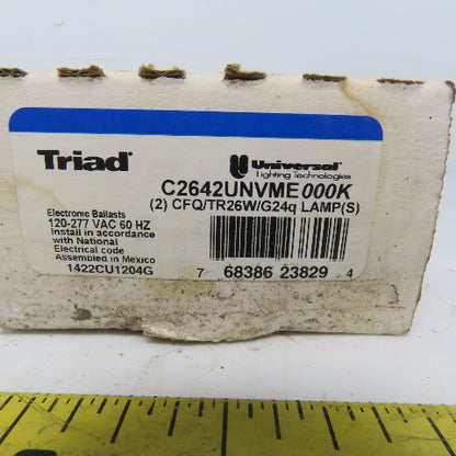 Triad C2642UNVME Compact Fluorescent CF Electronic Ballast 120/277 50/60Hz Lot/2