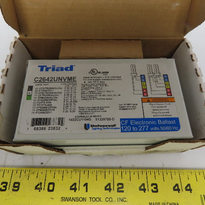 Triad C2642UNVME Compact Fluorescent CF Electronic Ballast 120/277 50/60Hz Lot/2