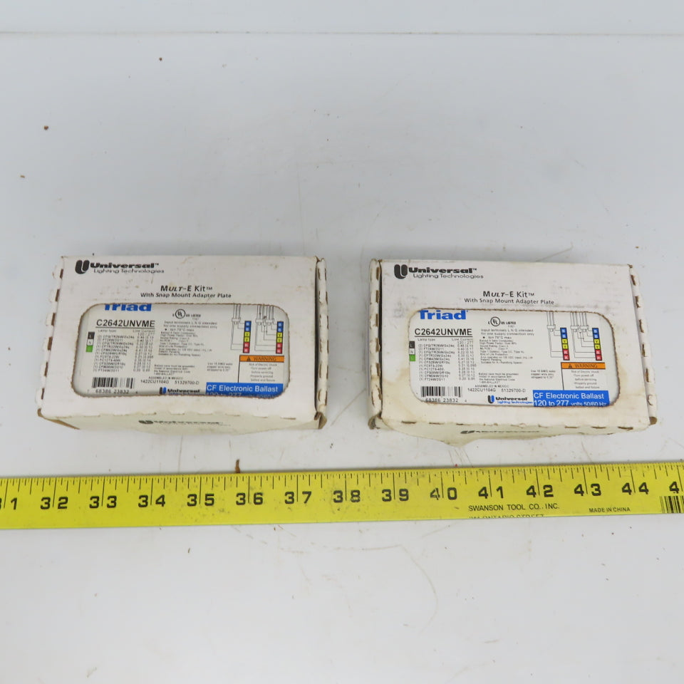 Triad C2642UNVME Compact Fluorescent CF Electronic Ballast 120/277 50/60Hz Lot/2