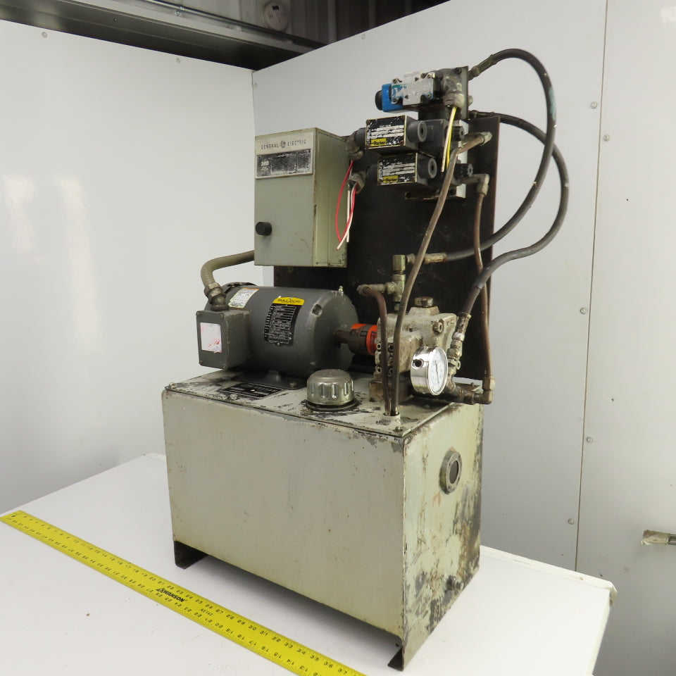 Graham T10V 10 Gallon 1.5HP Hydraulic Power Unit 208-230/460V 3PH 4.5A 1740RPM