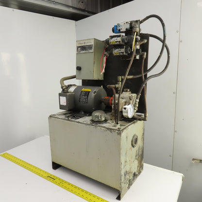 Graham T10V 10 Gallon 1.5HP Hydraulic Power Unit 208-230/460V 3PH 4.5A 1740RPM