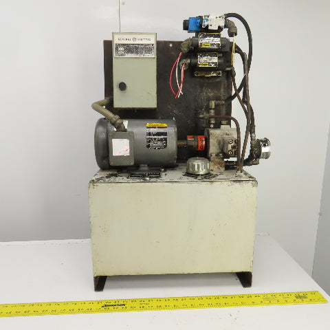Graham T10V 10 Gallon 1.5HP Hydraulic Power Unit 208-230/460V 3PH 4.5A 1740RPM